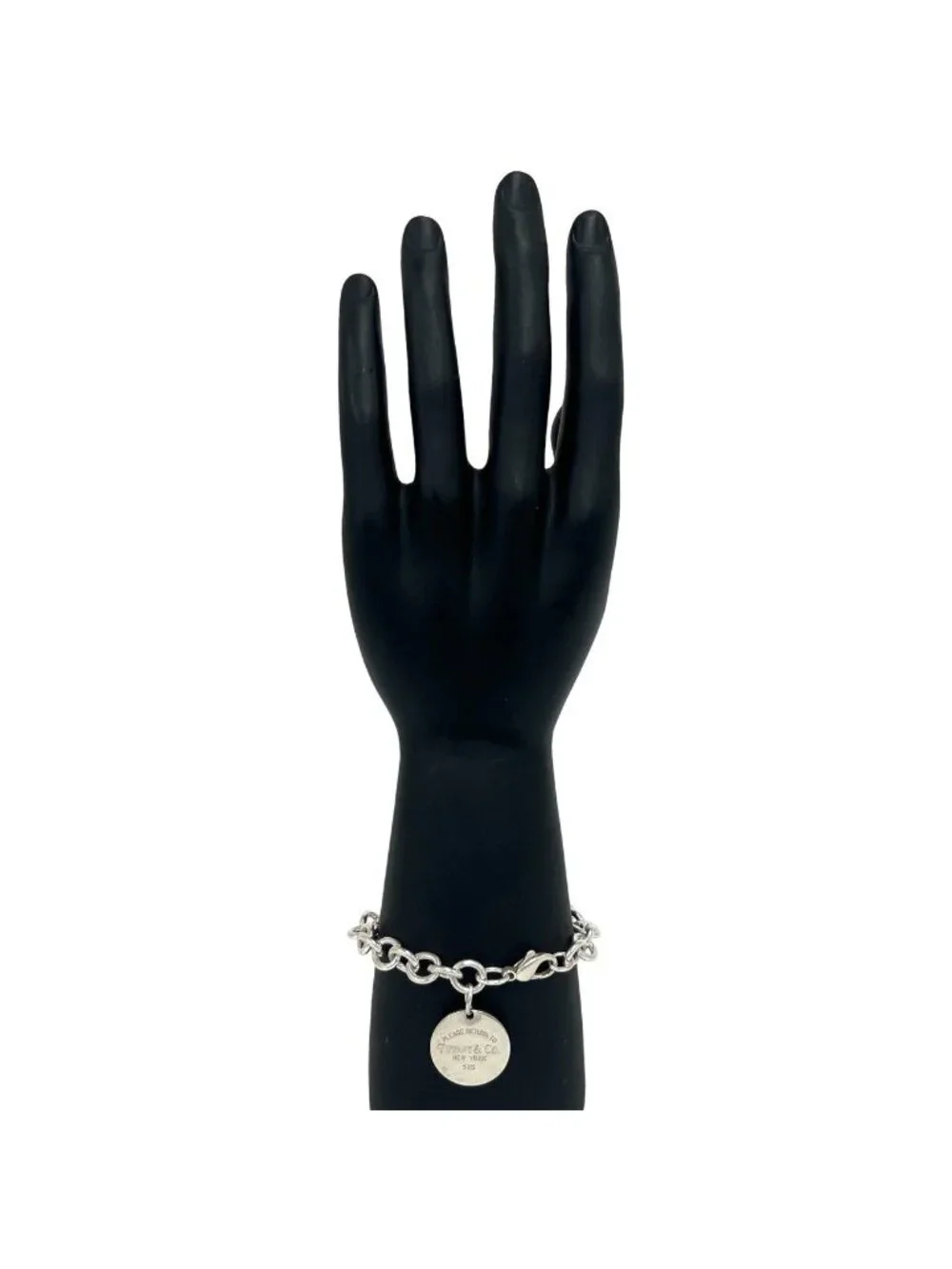Tiffany & Co Return to Round Tag Bracelet 925 Sterling Silver Accessory